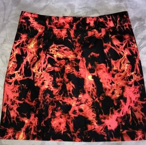 Sexy tight Flame Skirt
